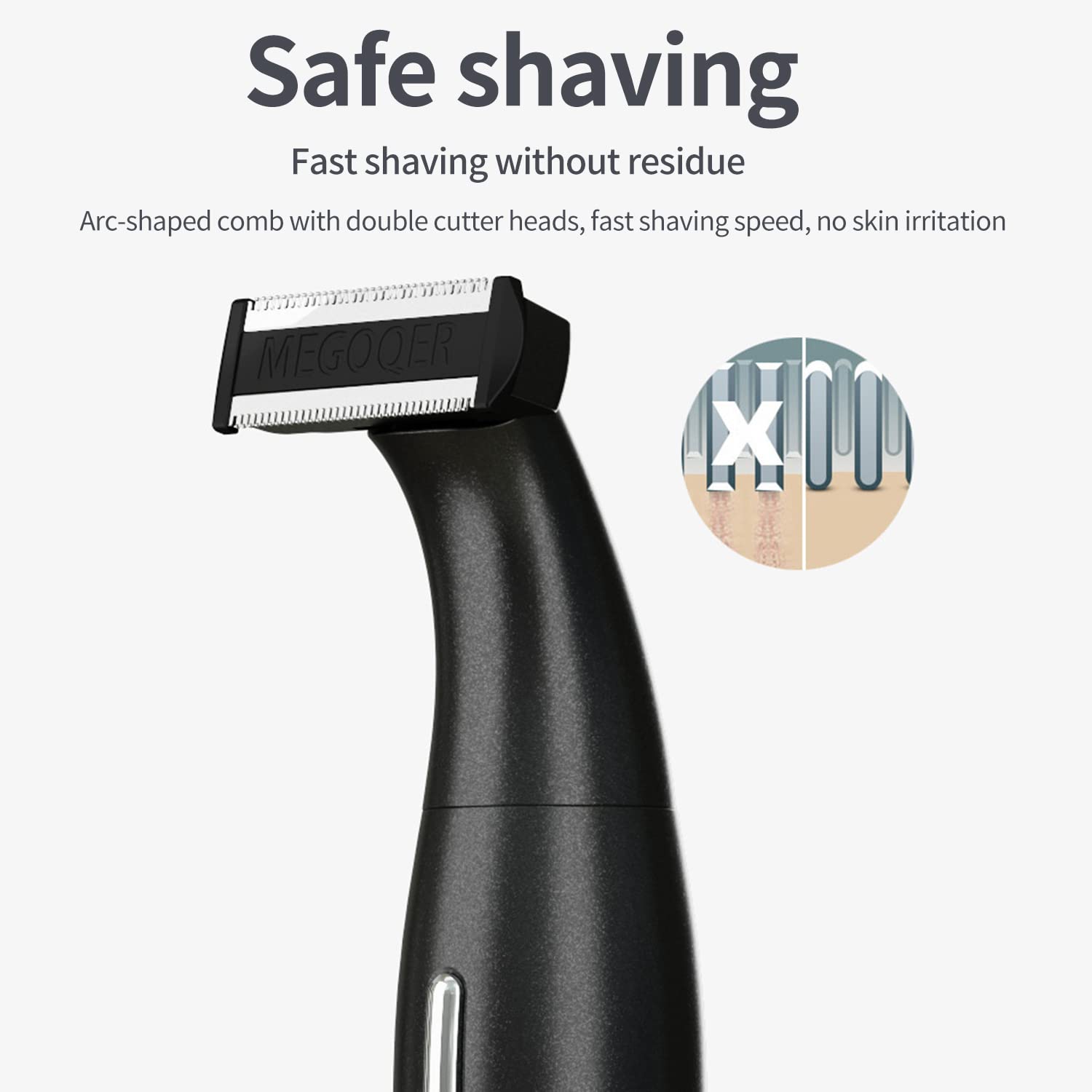 OBEST Rasoir Électrique Homme Multifonction,Rasoir Imperméable 4 en 1,Tondeuse Barbe,Tondeuse Nez,Tondeuse à Sourcils,En Acier Inoxydable,USB Recharger (Noir)