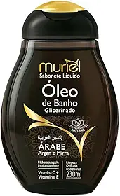 Sabonete Líquido Óleo De Banho Glicerinado Árabe Argan e Mirra 230ml.