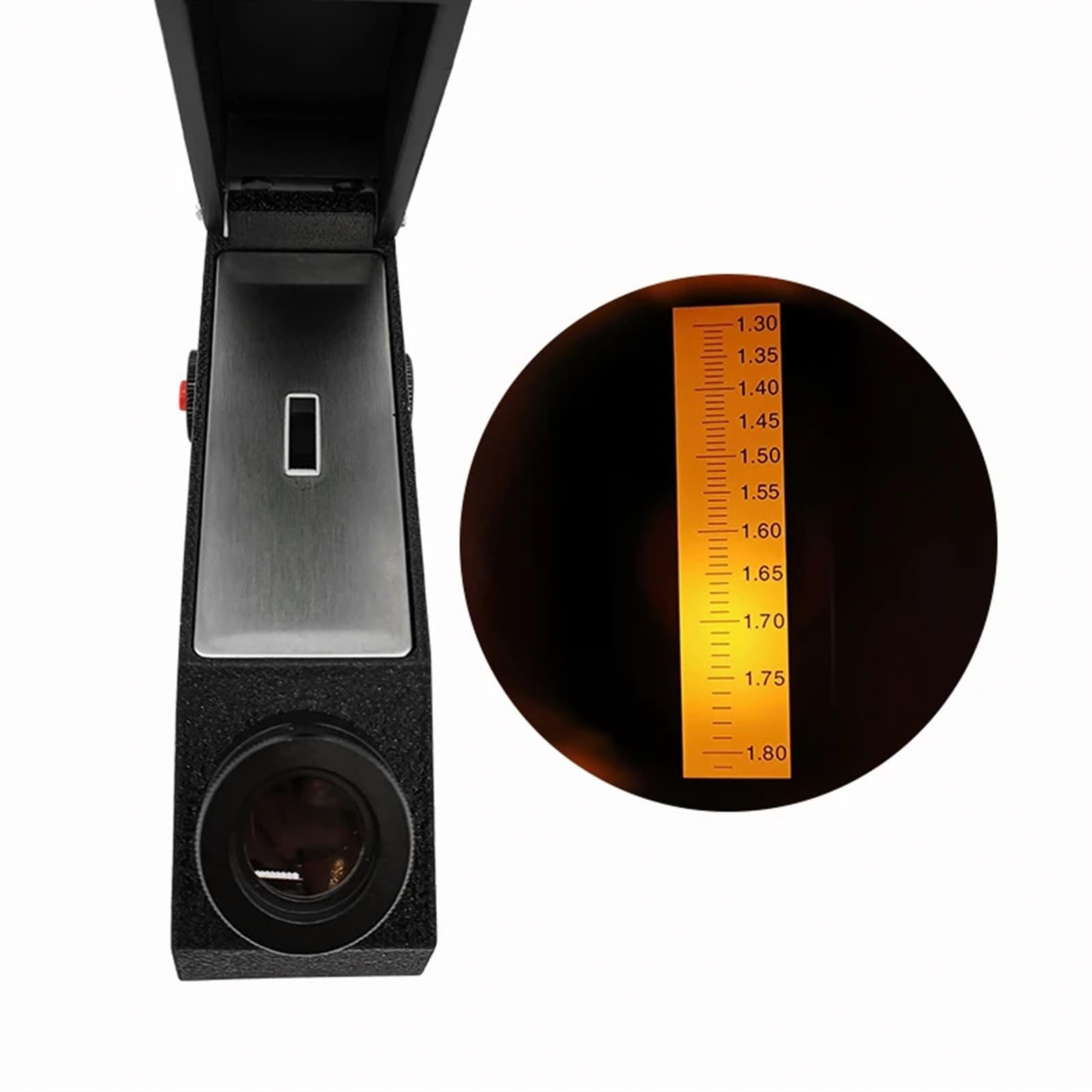 Refractómetro, Refractómetro Digital de Gemas con Fuente luz LED incorporada for identificación y medición del índice refracción