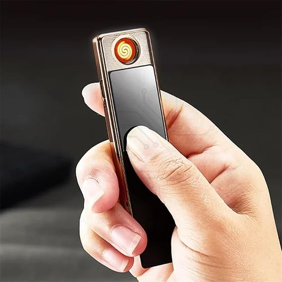 Xipe Windproof USB Arc Lighter, USB Arc Lighter Rechargeable (Gold)