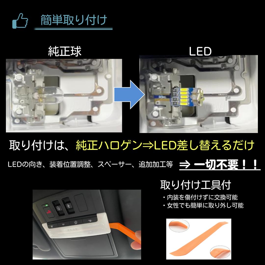 Amazon | 【室内灯フルセット】フロンクス LED 8点セット 型式：WDB3S