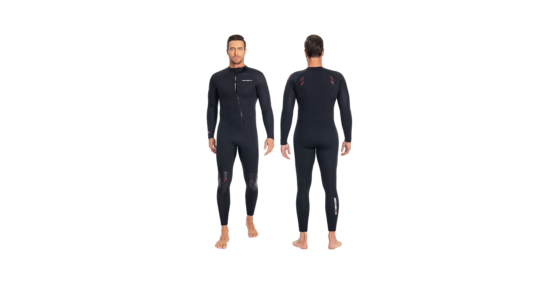 Amazon.com: Seaskin 5mm Wetsuits for Men Front Zip Full