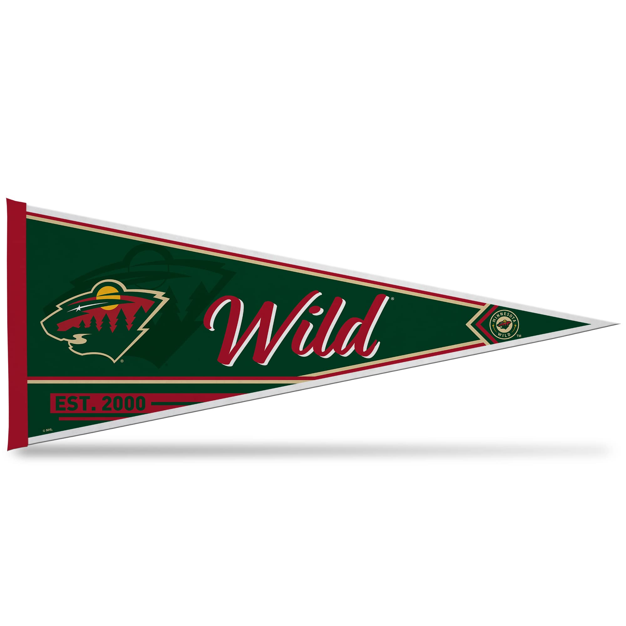 Rico Industries NHL Hockey 12" x 30" Felt Wall Décor Pennant - Great for Home/Bed Room/Man Cave Décor