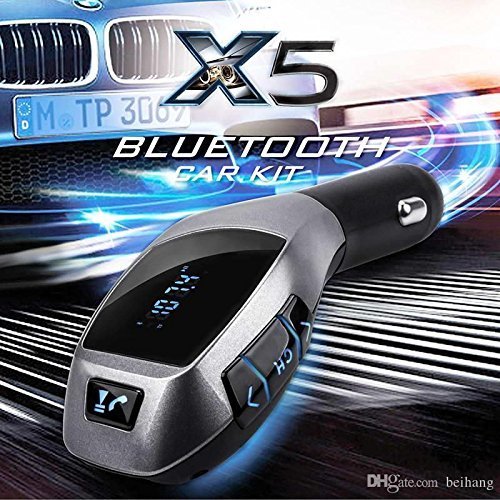 X5 Plus Wireless fm Transmitter Digital Wireless Bluetooth car kit
