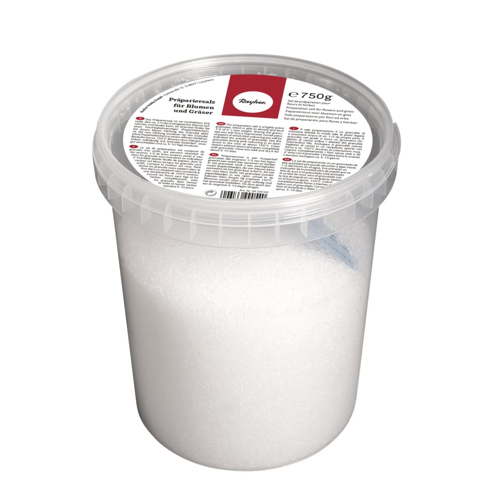 Rayher 3423000 Präpariersalz für Blumen und Gräser, Dose 750 g