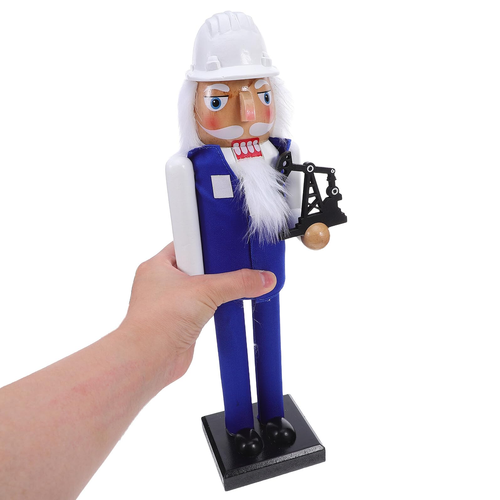 VICASKY Nussknacker-Soldat aus Holz für Kaminsims Dekorative Weihnachtsfigur Nussknacker-Ornament Traditionelles Spielzeug für Tischdekoration