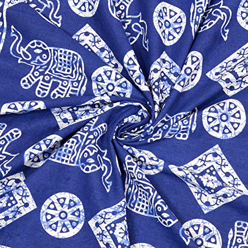 Image of Opulent Collection Double Bedsheet with 2 Pillow Cover | 100% Cotton Bedsheets for Double Bed | Handloom Bedsheet | Size 86x90 inches | King Size (90X102 Inches) (Dusk Blue, King)