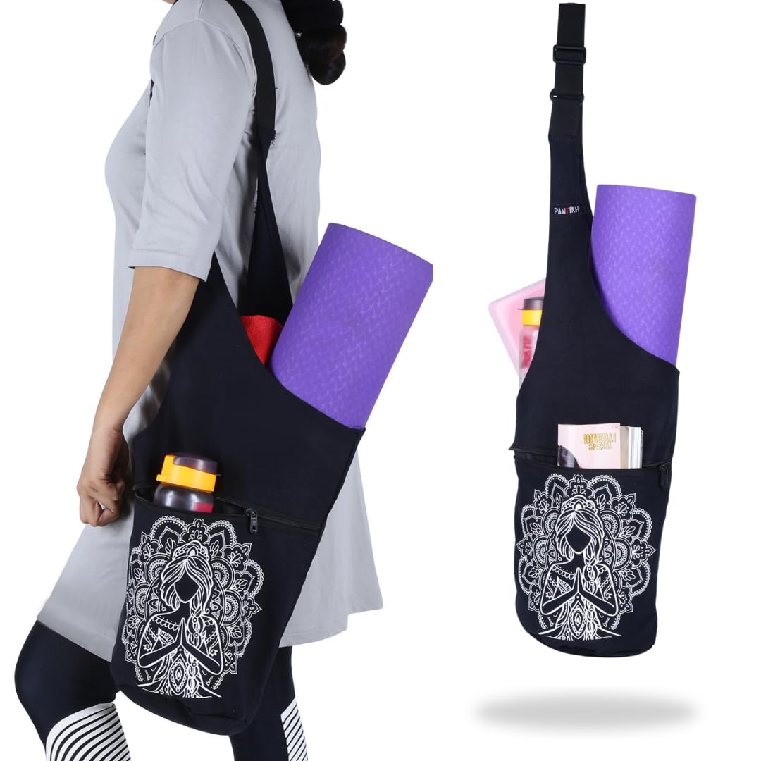 PANFIKH Yoga Mat Carrier Bag - Natural Cotton Cover - Suitable for 8mm Yoga Mats (B0C9MLRVD9) Amazon Price History, Amazon Price Tracker