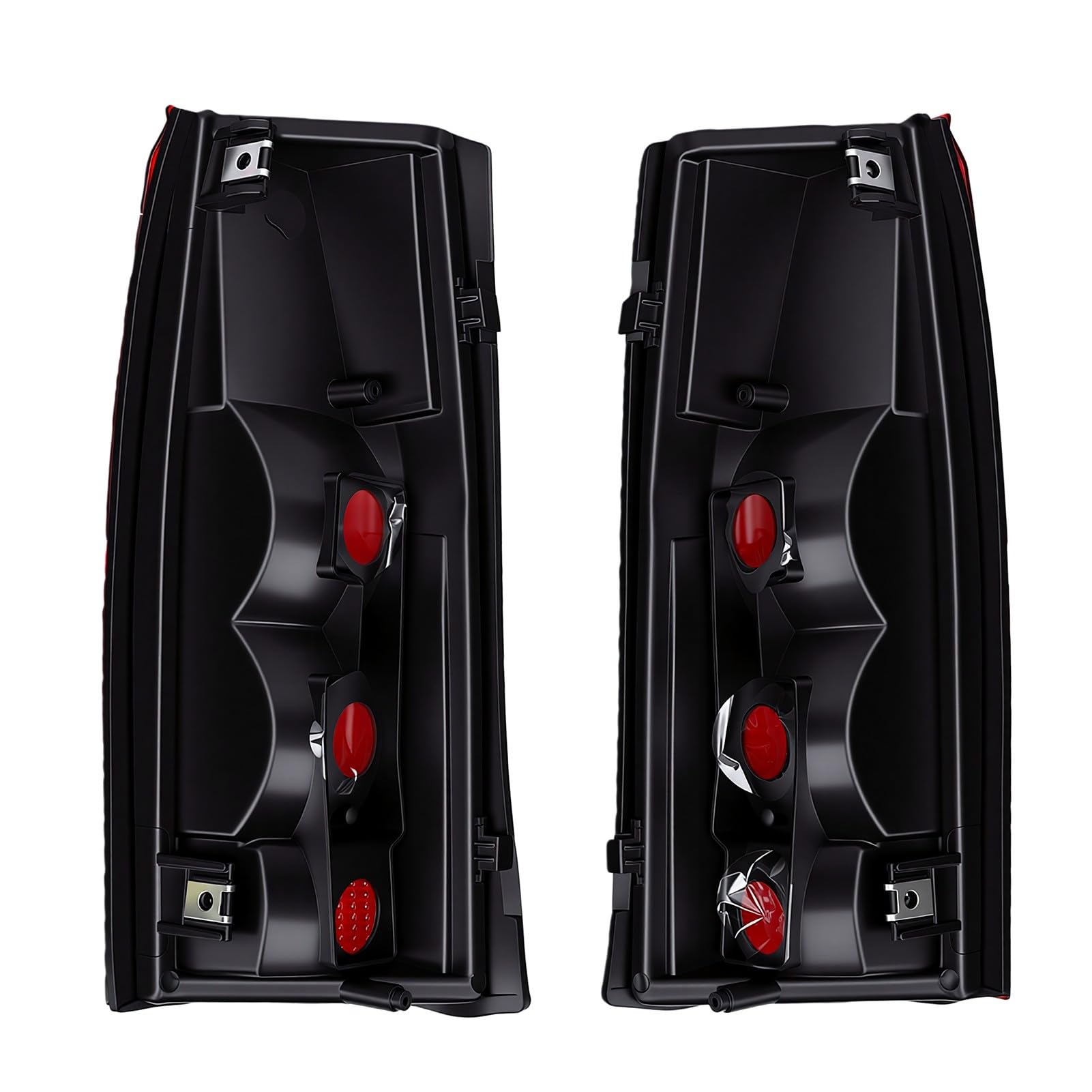 CHICIRIS Gruppo Fanale Posteriore, Ricambio Diretto per Chevy C K 1500 2500 3500 Silverado Tahoe Sierra Yukon 1988-1999, Fanale Stop Posteriore con Lente Rossa