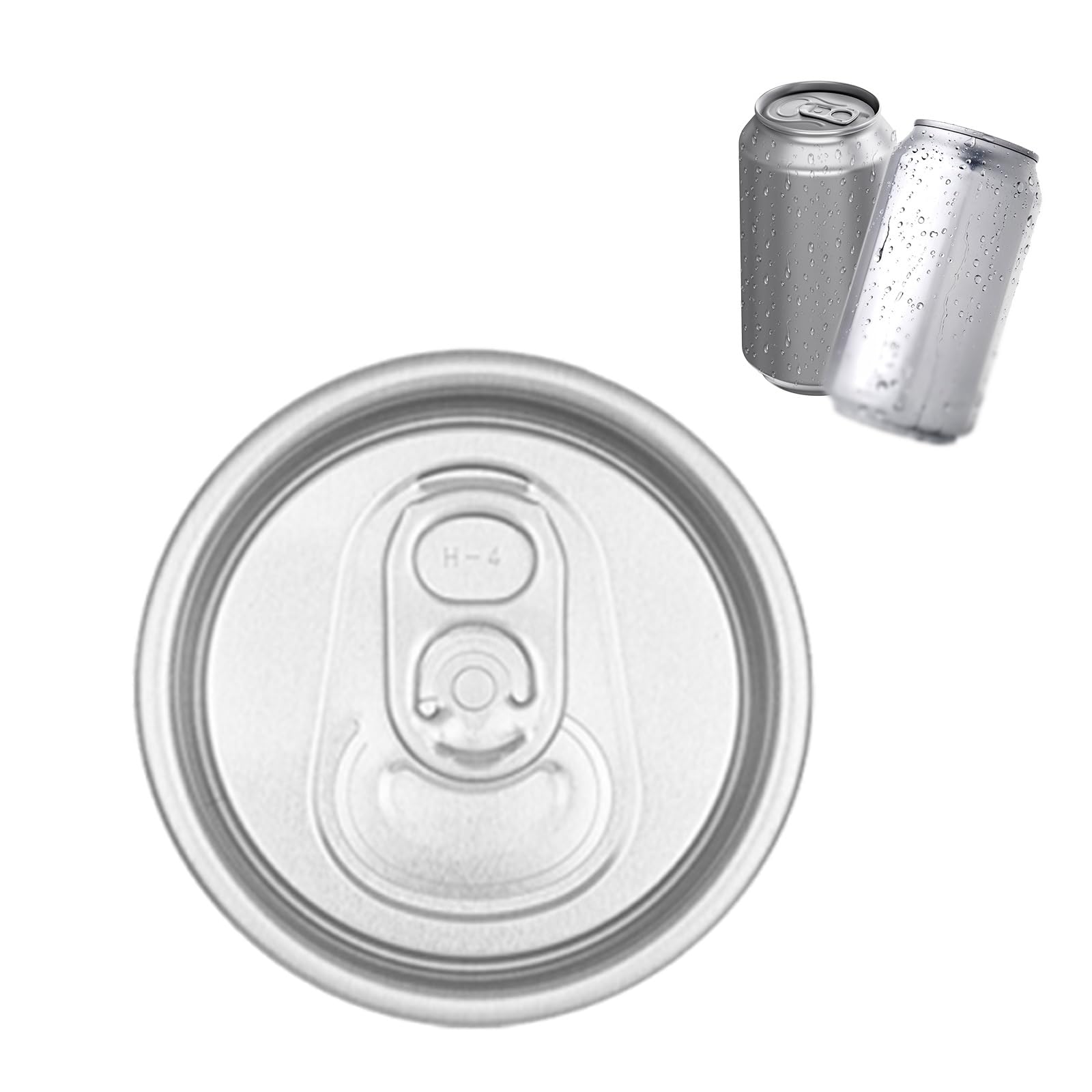 Tapas de Aluminio 55mm Sin Fugas para Latas de Jugo con Cierre Hermético Total