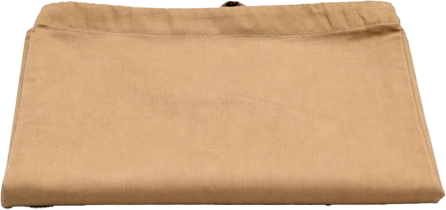 ORGANIC TEXTILES 550 Thread Count GOT's Certified Organic Cotton Pillowcases, Non-Toxic - (Standard, Sand) - Set of 2