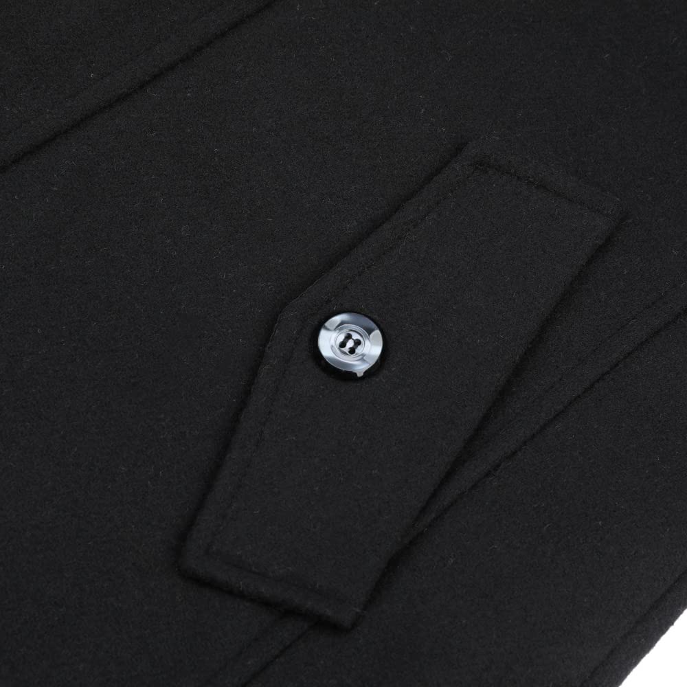 YOUTHUP Cappotto da Uomo in Lana Corto Invernale Spesso Cappotto Giacca Casual Regular Fit