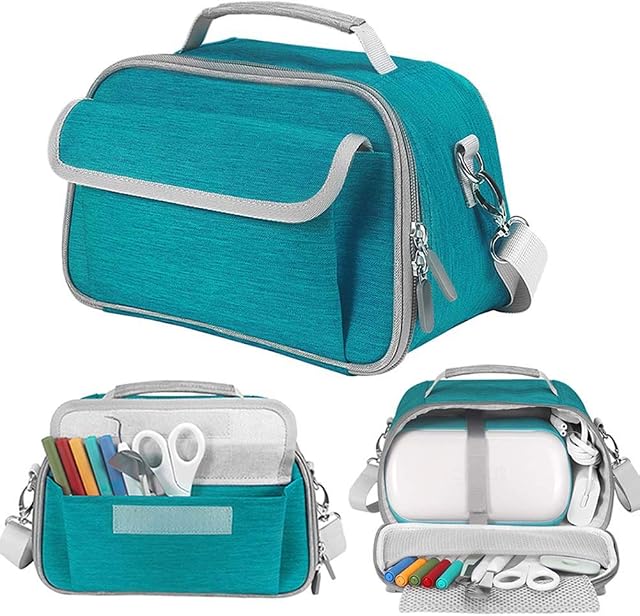 LEFOR·Z Carrying Case Compatible with Cricut Joy and Accessories, Portable Tote Storage Bag for Craft Pen Set and Basic Tool Set (Green)