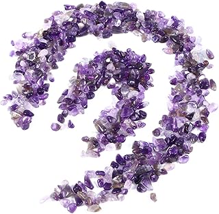 HOMSFOU Decorative River Rock Stones Fish Tank Decoration Botanical Decor Decorative Crystal Pebbles Mixed Pebbles Gravel Fish Tank Gravel Decor Stones White Crystal Purple Crystal Gravel