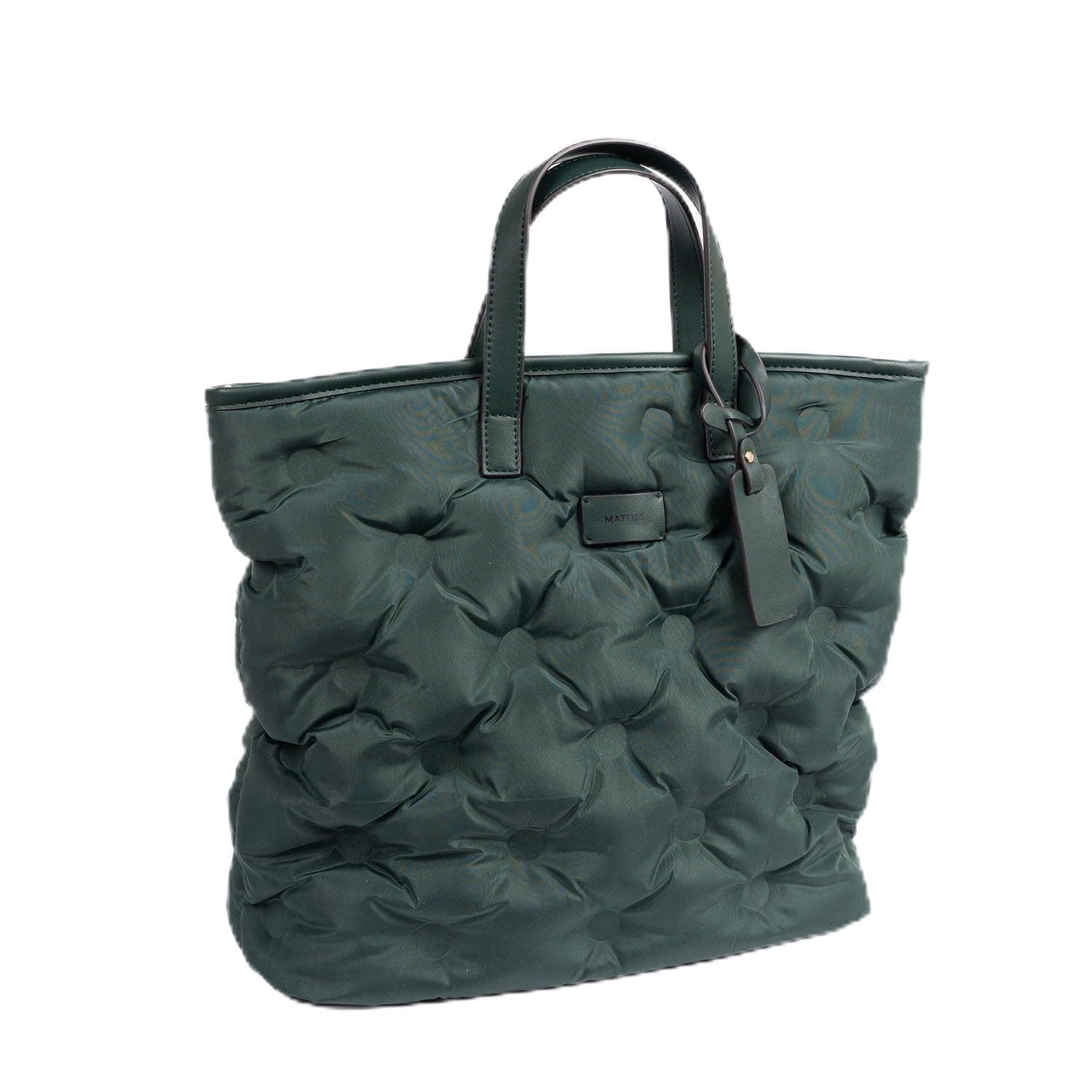 MATTIES Women's Acolchado Bags, Green, 12,5cm x 33cm x 32cm