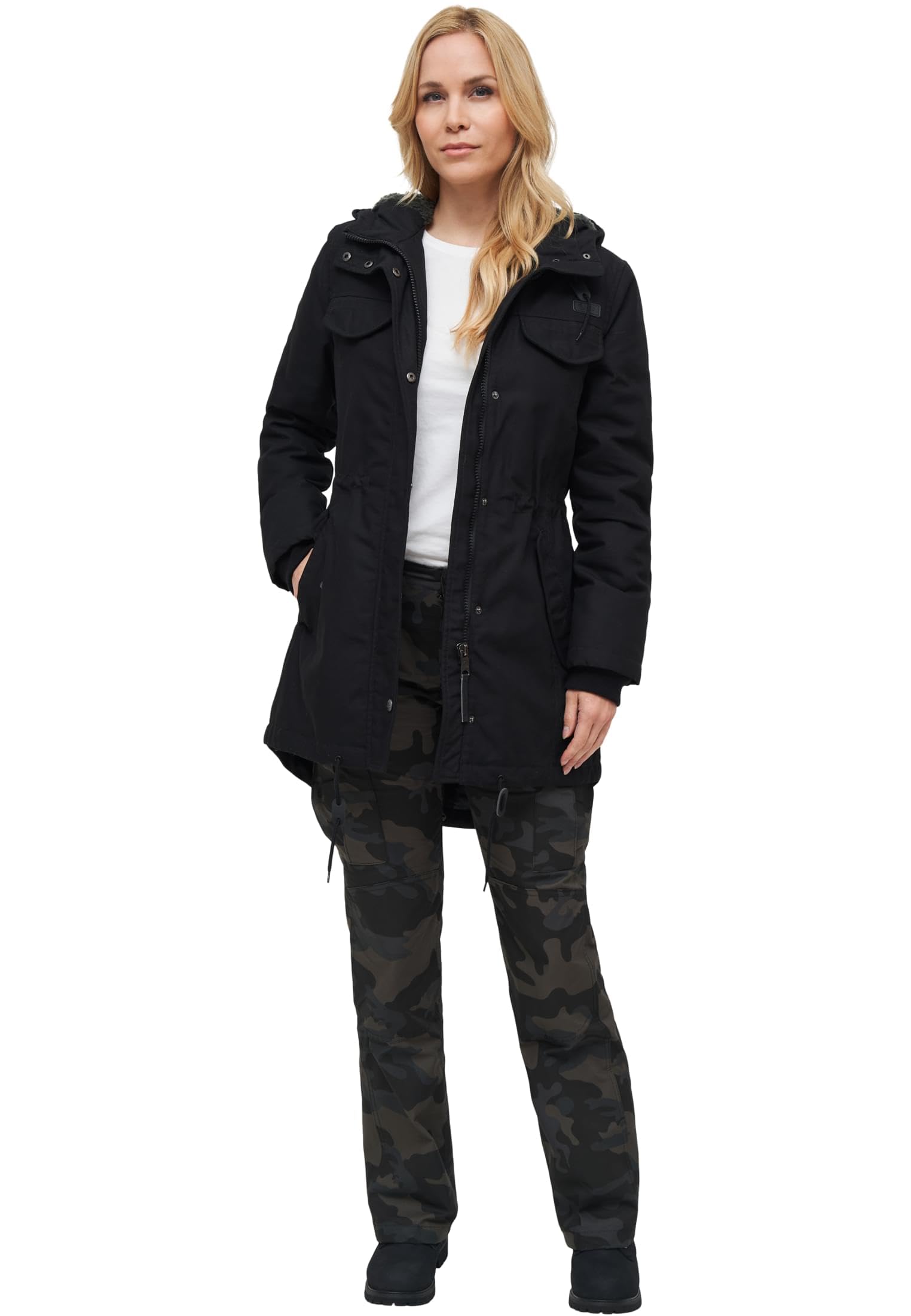 Brandit Marsh Lake parka damska, czarny, 5XL