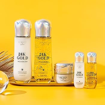 24Kゴールド スキンケアセット Coreana]AMPLE:N アンプルN 24Kゴールドショットセラム100ml