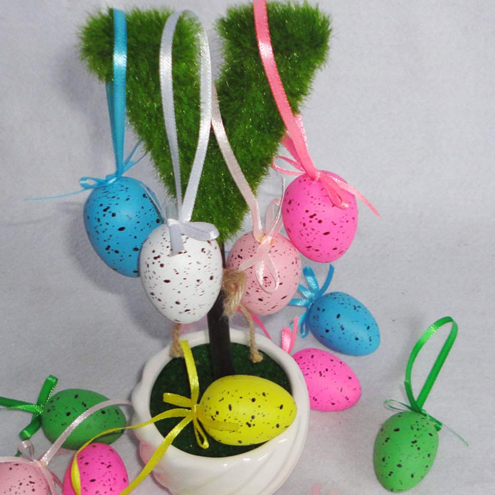 20/50 pezzi 2 dimensioni uova di Pasqua in schiuma uova finte colorate per Pasqua decorazione ghirlanda fai da te regali per bambini fornure per