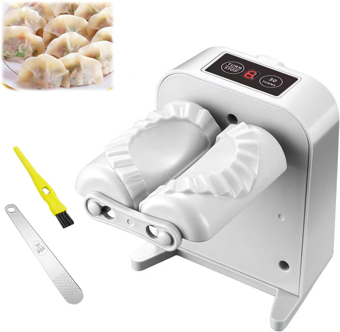 2024 New Electric Dumpling Maker Machine, Automatic, White, Stainless Steel