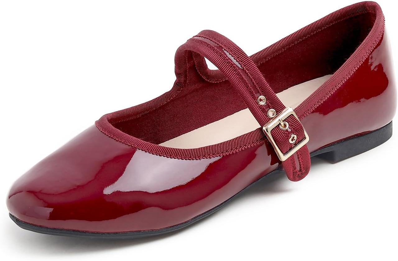 Burgundy Patent Mary Jane