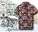 KING KAMEHA Men's Ugly-Christmas-Shirt Funky Short-Sleeve Button-Up Ginger-Bread Print Casual, Ginger-Bread, Red, S