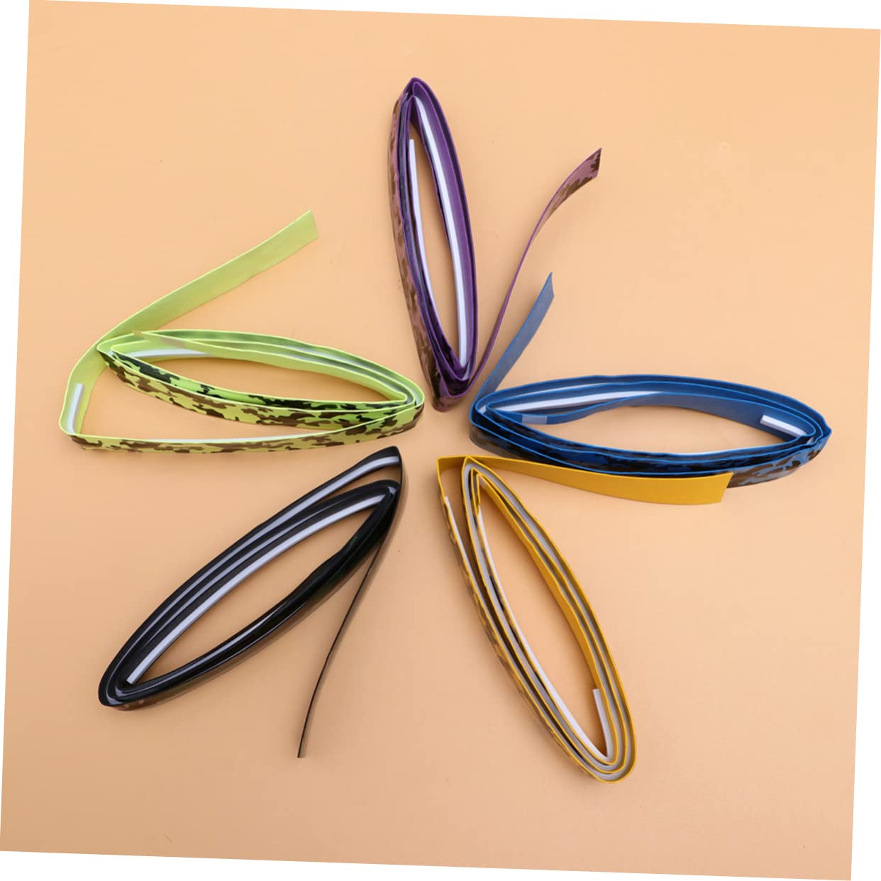 ifundom 5 Pcs Badminton Racket Glue Racket Grip Camo Tape Fishing Rod Grip Tape Badminton Grip Tape Tennis Grip Sweat Overgrips Racket Grip Racquet Over Sweat-absortion Belt