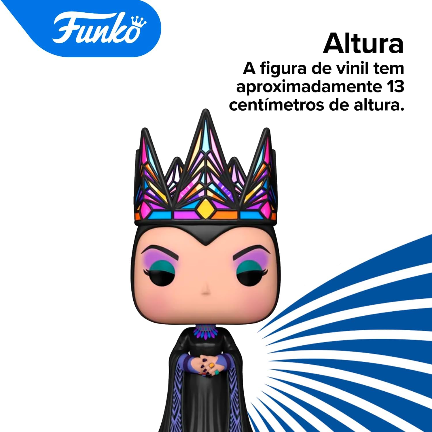 Candide, Funko POP! Rainha Má Vestido Preto, Disney, A Branca de Neve Live Action - 13 cm Candide, Funko POP! Rainha Má Vestido Preto, Disney, A Branca de Neve Live Action - 13 cm