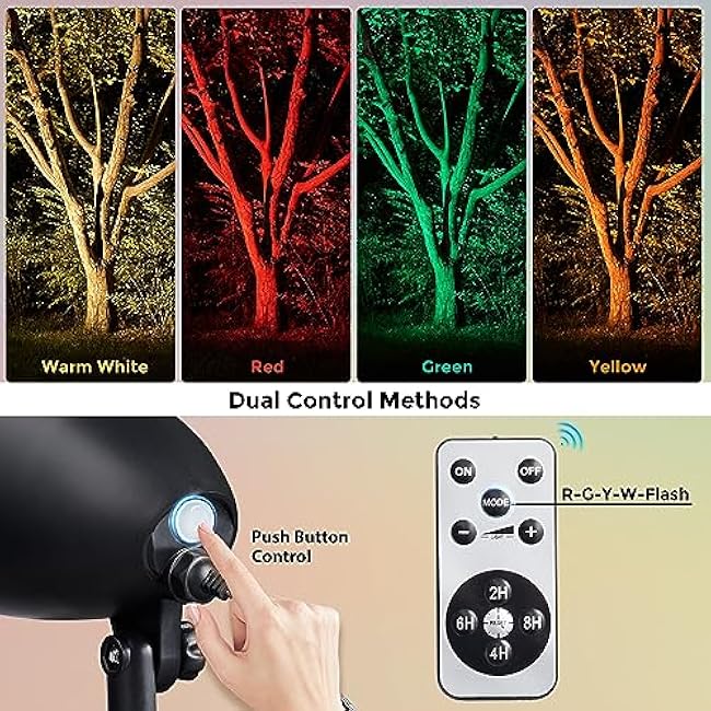 SURAIELEC LED Spotlight Spot Lights Red Green Yellow Warm Glow