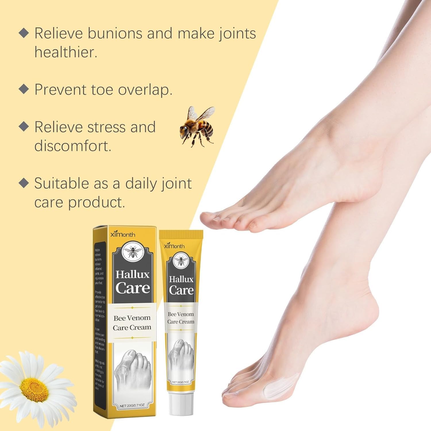 Flysmus Halluxcare Bee Venom Treatment Cream, 20g Halluxcare Bee Venom Treatment Cream, Flysmus Hallux Care Bee Venom - Image 2