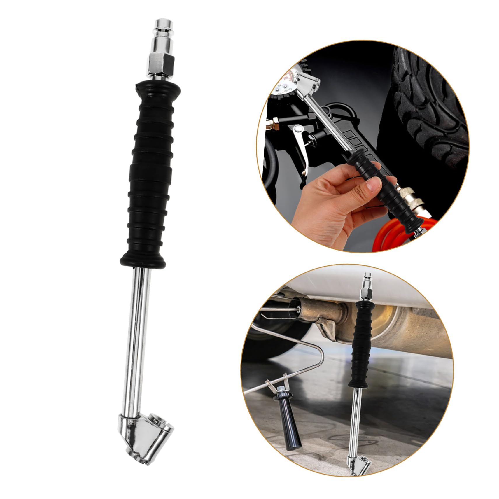 ULTECHNOVO 5pièces Embout De Gonflage Pneumatique Gonfleur De Pneu Rapide Pour Voitures Et Vélos Mesure Précise De Pression Et Compatibilité Universelle