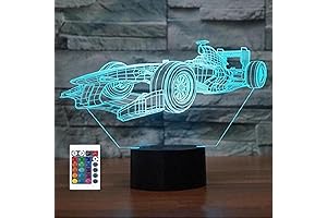 Racing Car 3D Night Light: Illuminate Your Formula 1 Passion