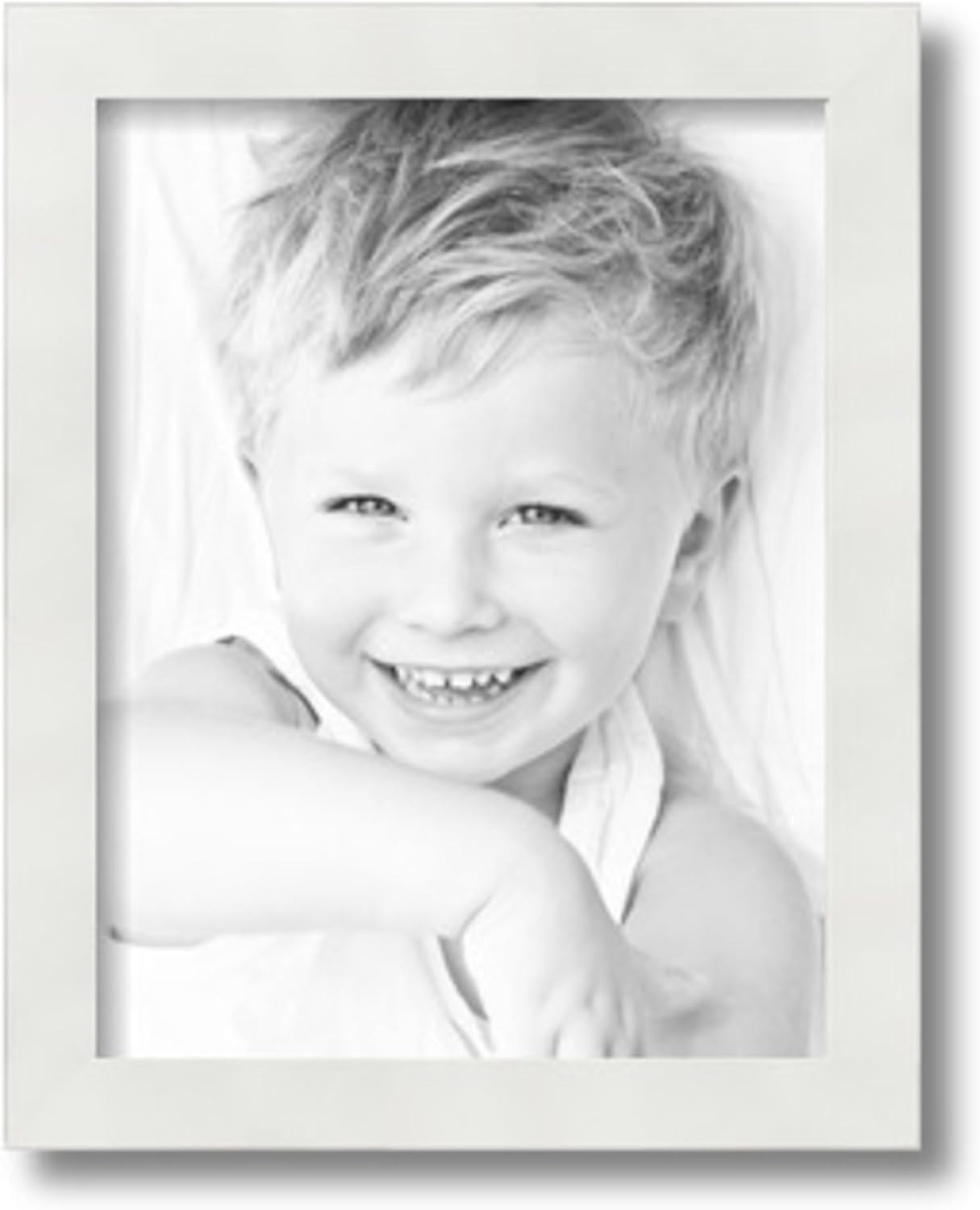 ArtToFrames 10x13 Inch White Picture Frame, 1 - Pack, This 1.25 inch Custom MDF Poster Frame is White, Comes with Regular Glass (Frame_Pack_1_5179-10x13)