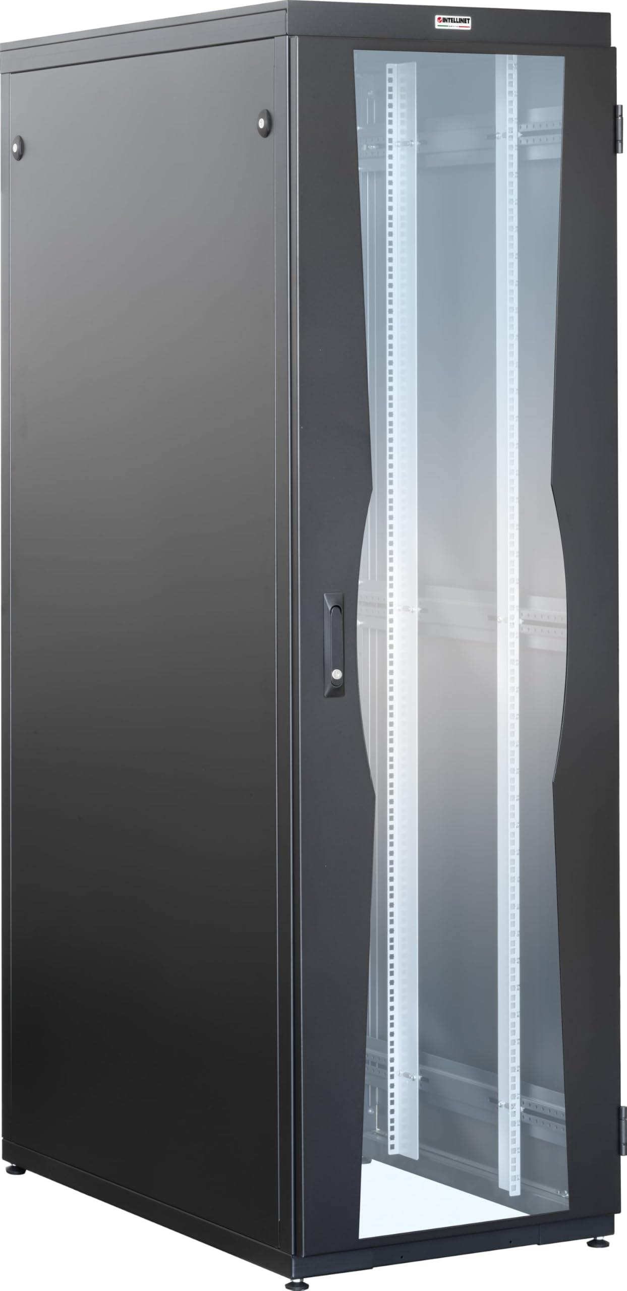 Intellinet 929240 Armadio NetRack 19" 600x600 42 unità Nero da Assemblare Nero