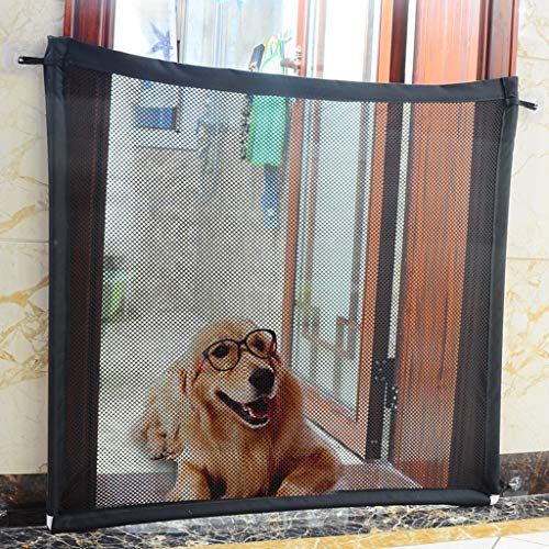 BOGDTF Puertas de extensión de Seguridad, Corrales para Mascotas, Puertas de Seguridad, Puertas de Escalera para Perros, Puertas, Vallas, Puertas de Seguridad para Perros, Red de Aislamiento para m