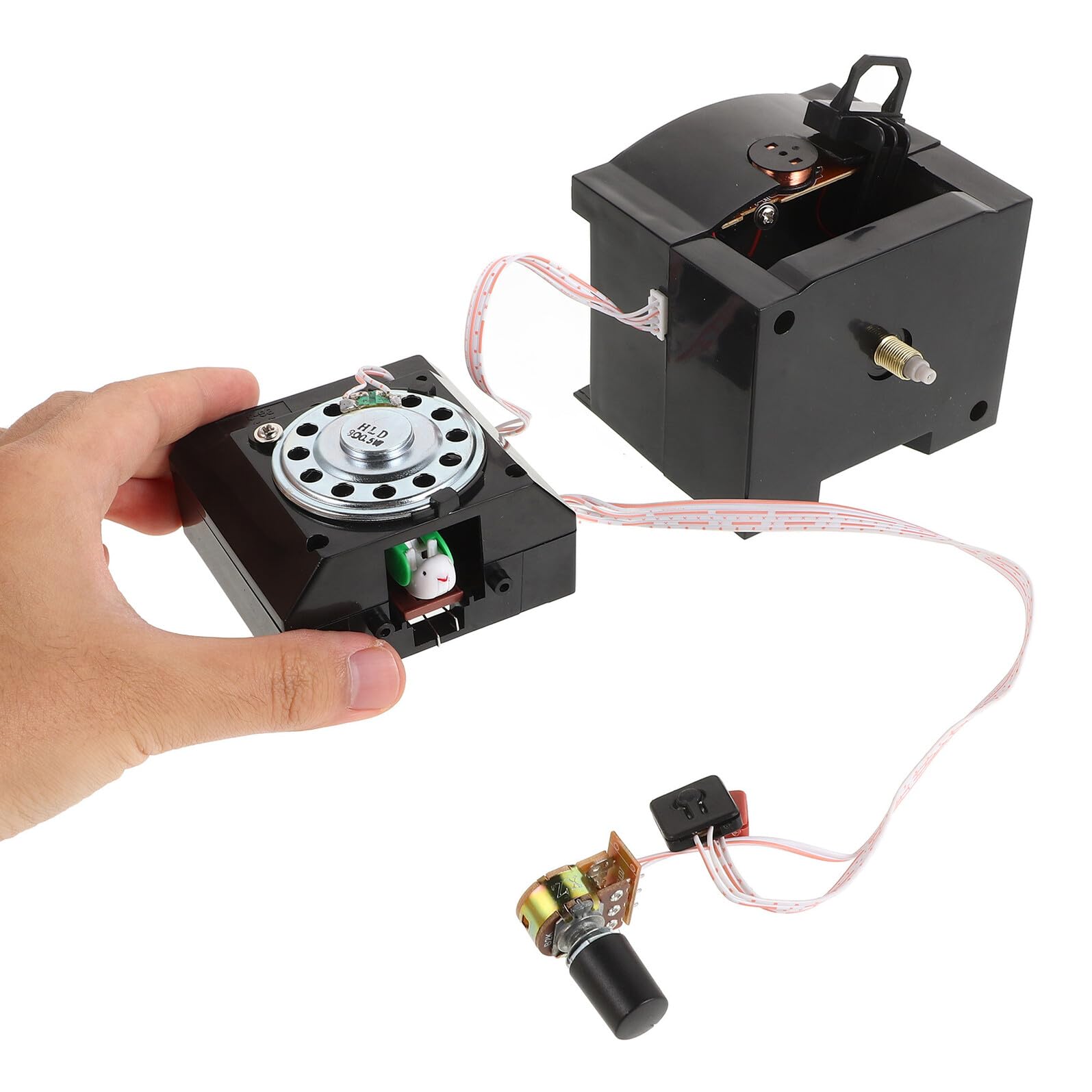 Cabilock 2 Pièces pièces d'horloge à Coucou pendules murales Kit d'horloge à Faire soi-même mécanisme d'horloge remplaçable Remplacement d'horloge Bricolage Brown