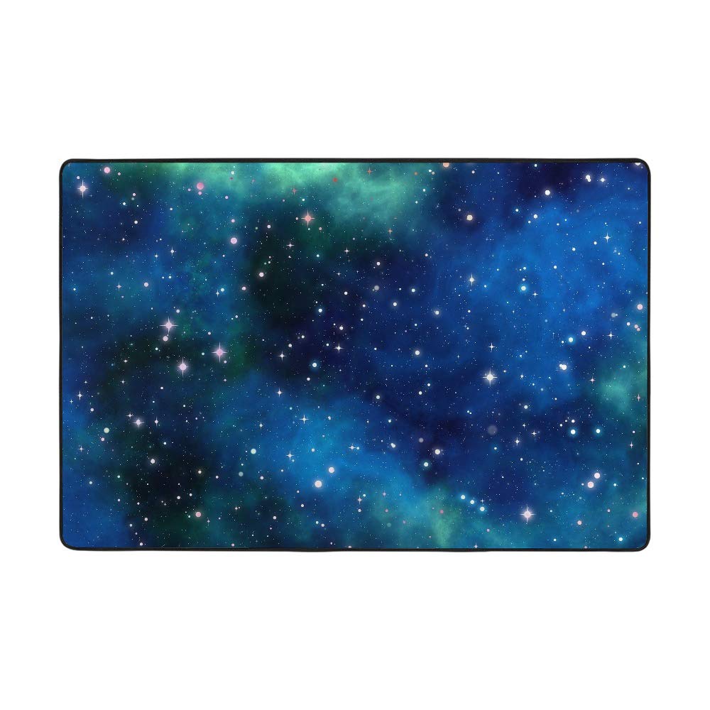 Tapis galaxie bleu Ruchen pour créer une atmosphère apaisante et propice à la rêverie
