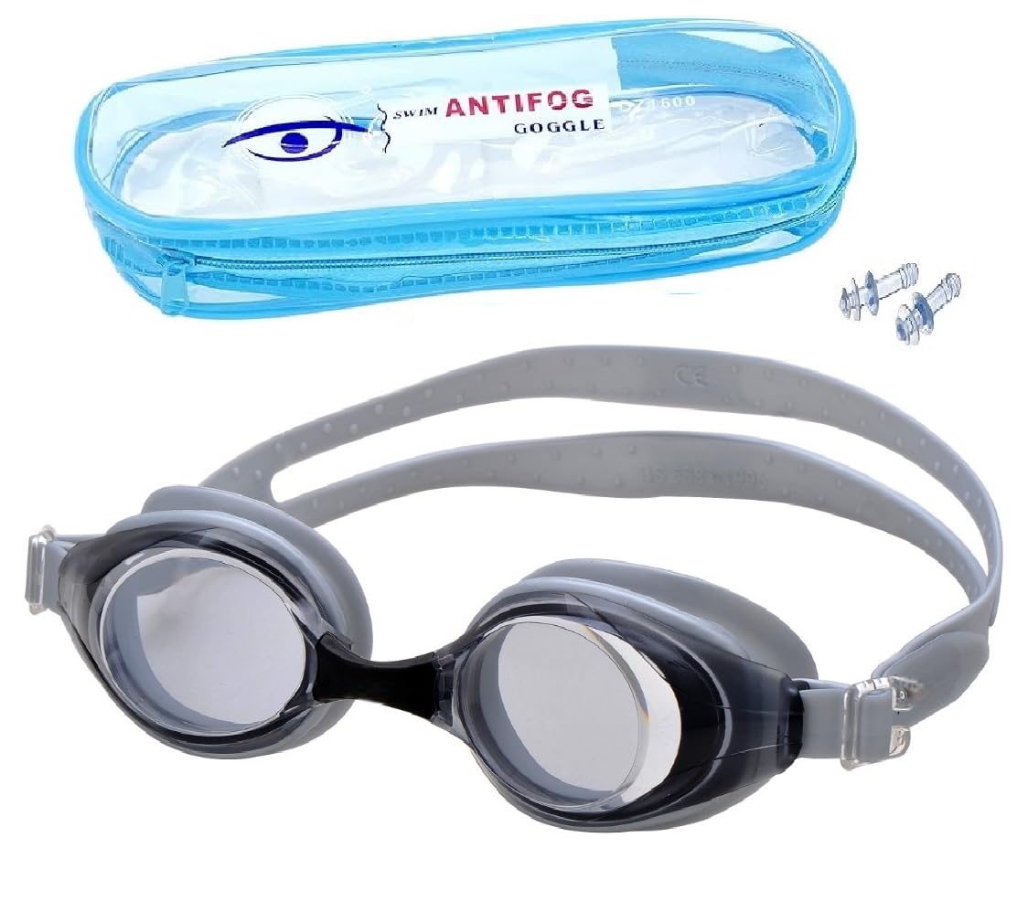 THE MORNING PLAY Anti Fog Swimming Goggle For Adults & Kids with Pouch Case & Adjustable Straps (BLACK) (B0CTTSQPPB) Amazon Price History, Amazon Price Tracker