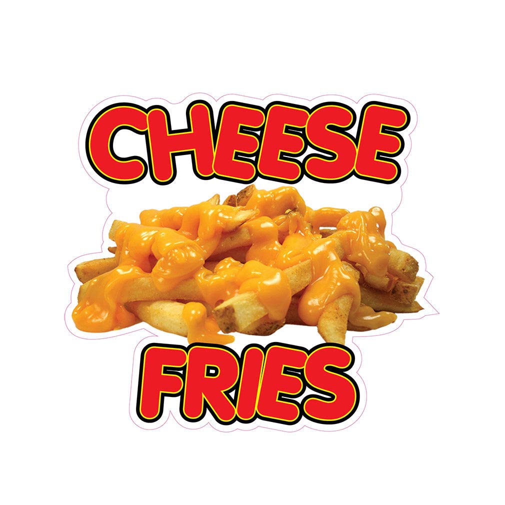 Cheese Fries Concession Restaurant Food Truck Die-Cut Vinyl Sticker 8"
