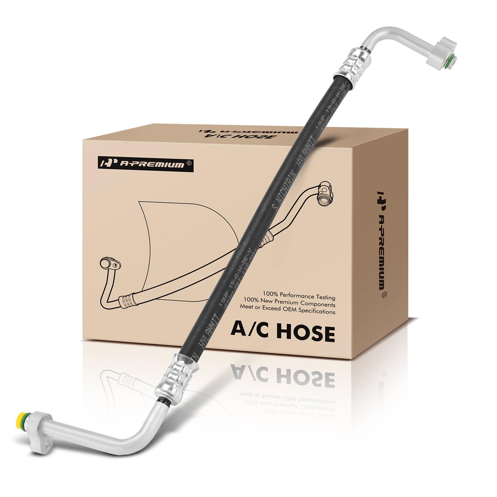 Ac Compressor Lines A-Premium A/C Discharge Line Hose Assembly Compatible With Mercedes-Benz C300 2012-2014, C350 2012-2015, E350 2011-2016 3.5L, GLK350 2011-2015 Ac Condenser Line - View #5