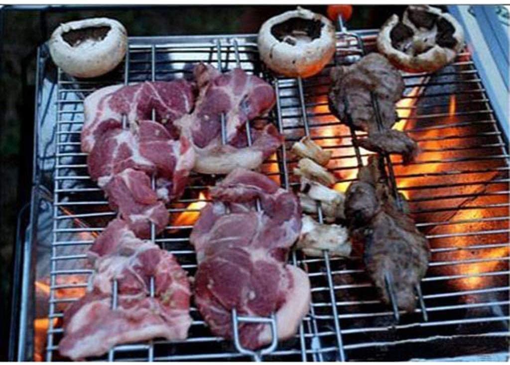 Przenośny grill na węgiel drzewny na piknik narzędzia kuchenne na zewnątrz idealny na kemping i ogród kompaktowy sprzęt do grillowania na węgiel drzewny