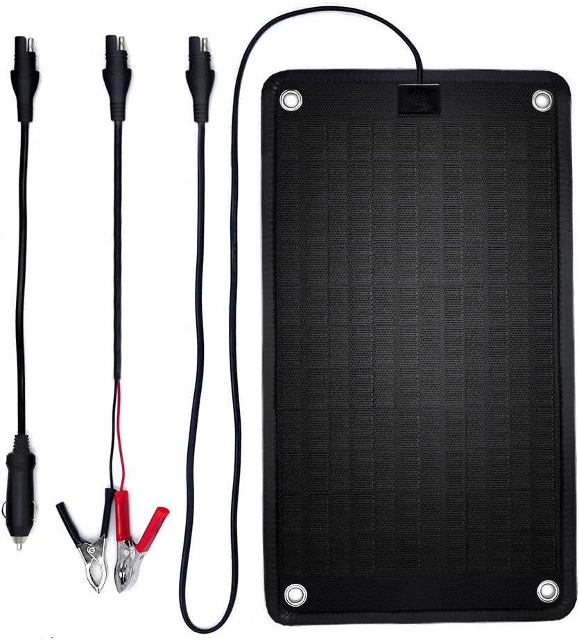 Authеntіс Crаzу Dеаlѕ PowerEZ 24Volt 10 Watts Solar Battery Charger for Trolling Motor,Boat, RV & Marine, 0.28 Amp Trickle Solar Charger, Self Regulating-No Experience Plug & Play Design, Dimension:16.14 X 9.13x0.31inch