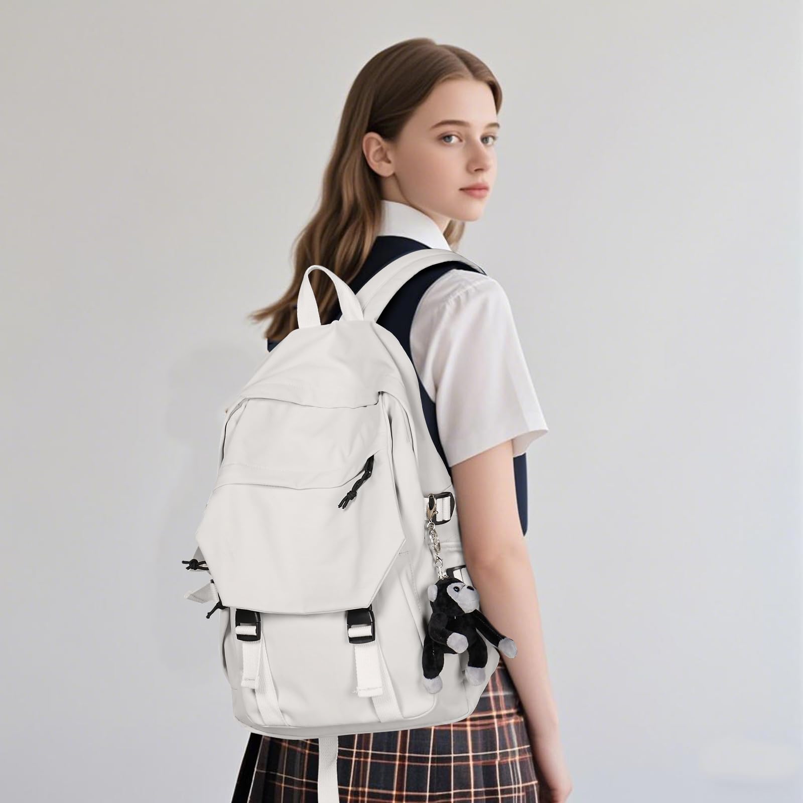 SZLX Zaino Donna Scuola superiore Zaini Scuola Superiore Ragazza Zaino Scuola Media Ragazzo Zaino da Viaggio Leggero e impermeabile Zaino Casual Zaini per Laptop da 14 pollici Zaino Università Uomo