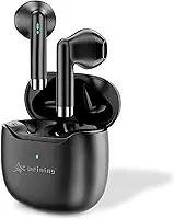 Fone de Ouvido Bluetooth 5.4 Sem Fio TWS, À Prova d’Água IPX4, Case de Carregamento, Microfone Embutido, Som Estéreo Hi-Fi, Bateria Longa, Anti Ruído, Compatível Android e iPhone (Preto)