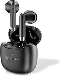 Fone de Ouvido Bluetooth 5.4 Sem Fio TWS, À Prova d’Água IPX4, Case de Carregamento, Microfone Embutido, Som Estéreo Hi-Fi, Bateria Longa, Anti Ruído, Compatível Android e iPhone (Preto)