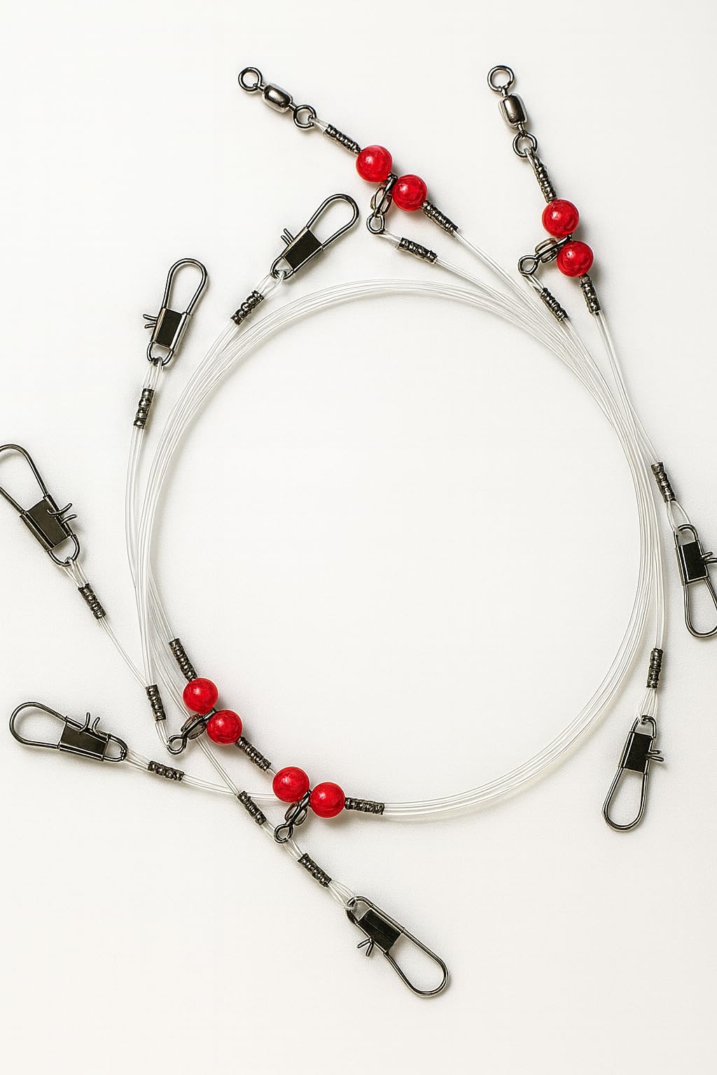 Snapklik.com : Narcissus Double Drop Saltwater Fishing Rig Mono 2 Hook ...