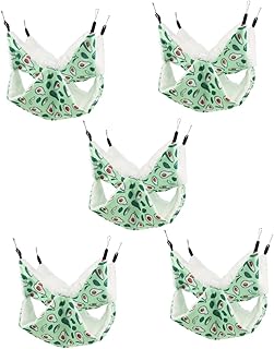 Balacoo 5 Pçs Hamster Beliche Rede Pequeno Animal Rede Inverno Hamster Pendurado Cama Hamster Cama De Pelúcia Rede Furão Rede Plushy Animais De Estimação Quente Chinchila Rede Pet