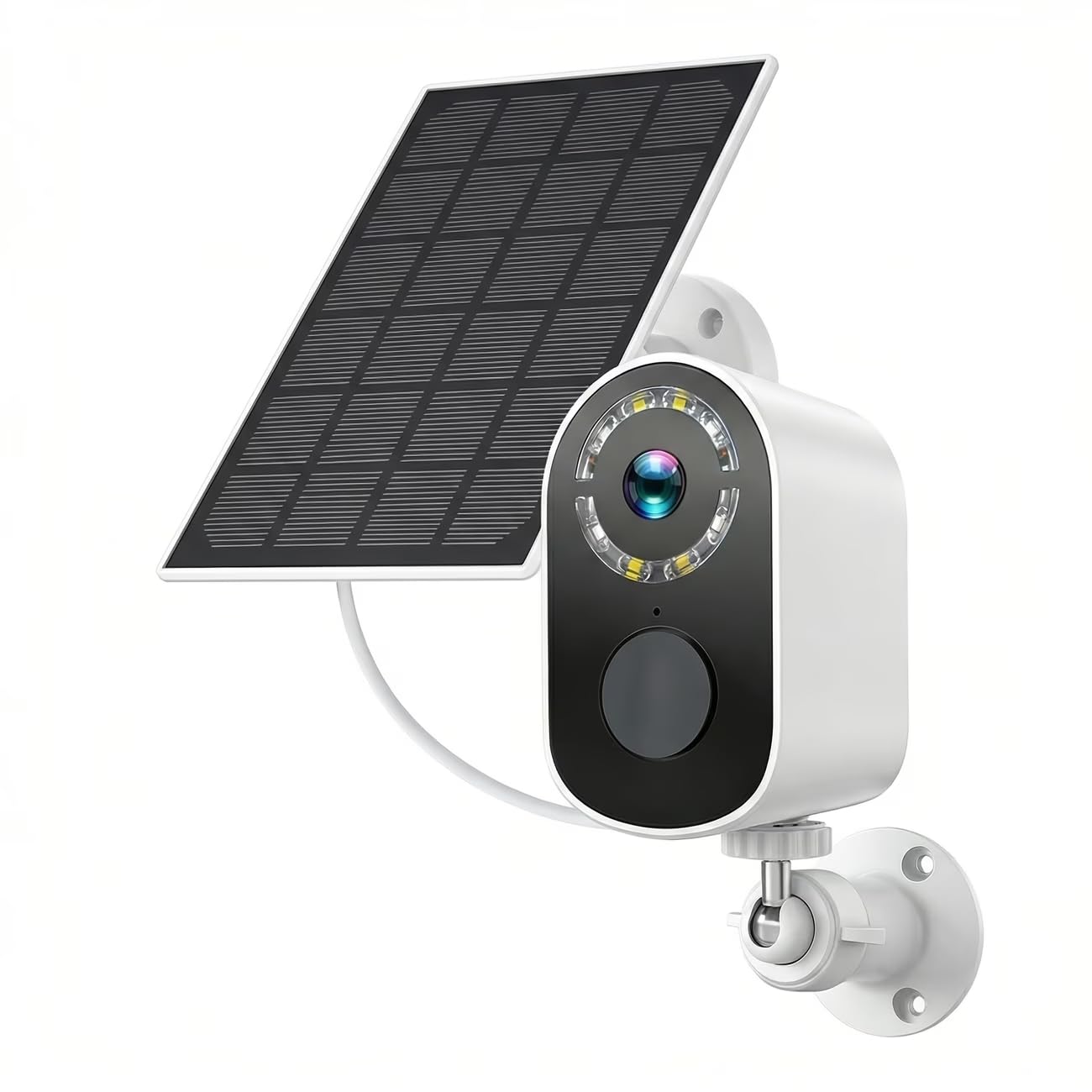 Security Cameras Wireless Outdoor Cameras for Home Security 2K Color Night Vision Battery Powered Motion Detection IP66 Weatherproof 2-Way Talk Cloud Storage Floodlight (White-Camera with Solar Panel)-image-18