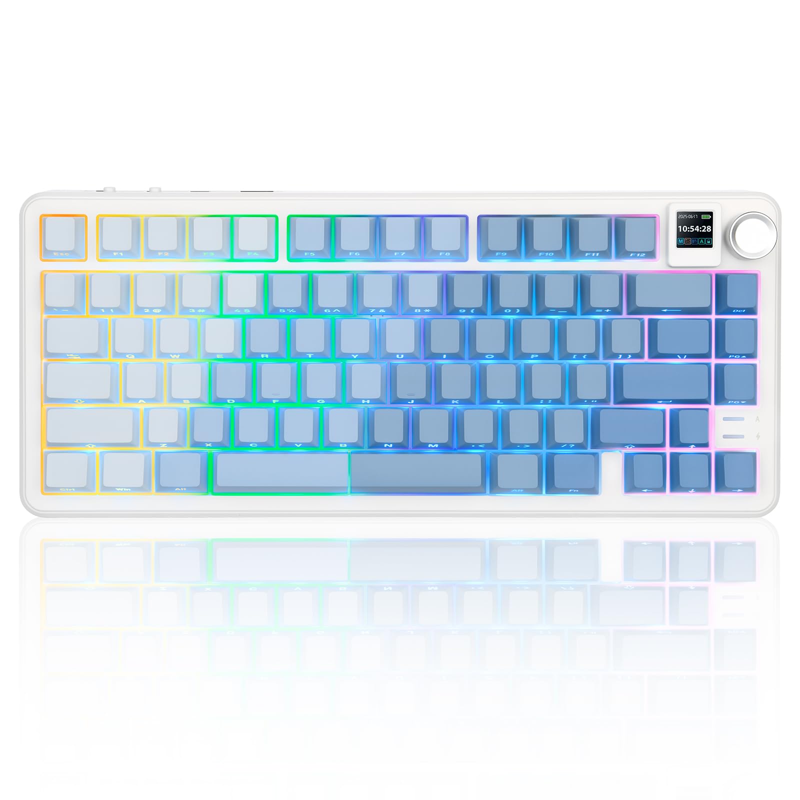 Amazon.com: Rii RK805 Wireless Gasket Mechanical Keyboard with TFT Amazon.com: Rii RK805 Wireless Gasket Mechanical Keyboard with TFT