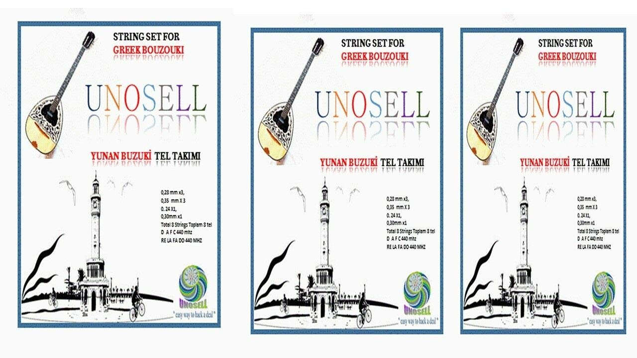 3 X String Set For Greek String Instrument Bouzouki