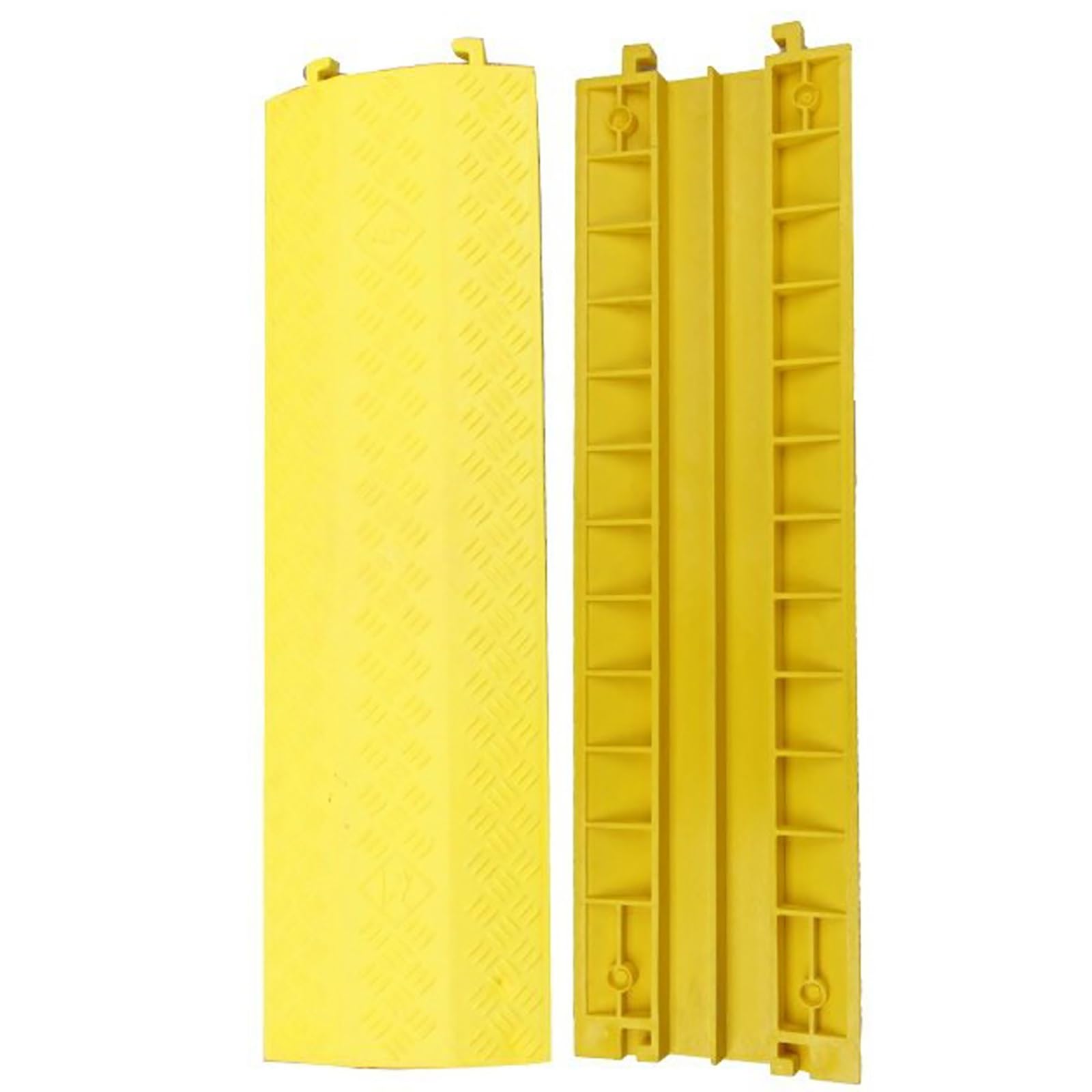 Cubierta protectora de cable de rampa, protector de alambre de PVC duradero para suelo, cubierta de cable de 1 canal para una gestión segura de cables, solución de protección de cables resistente